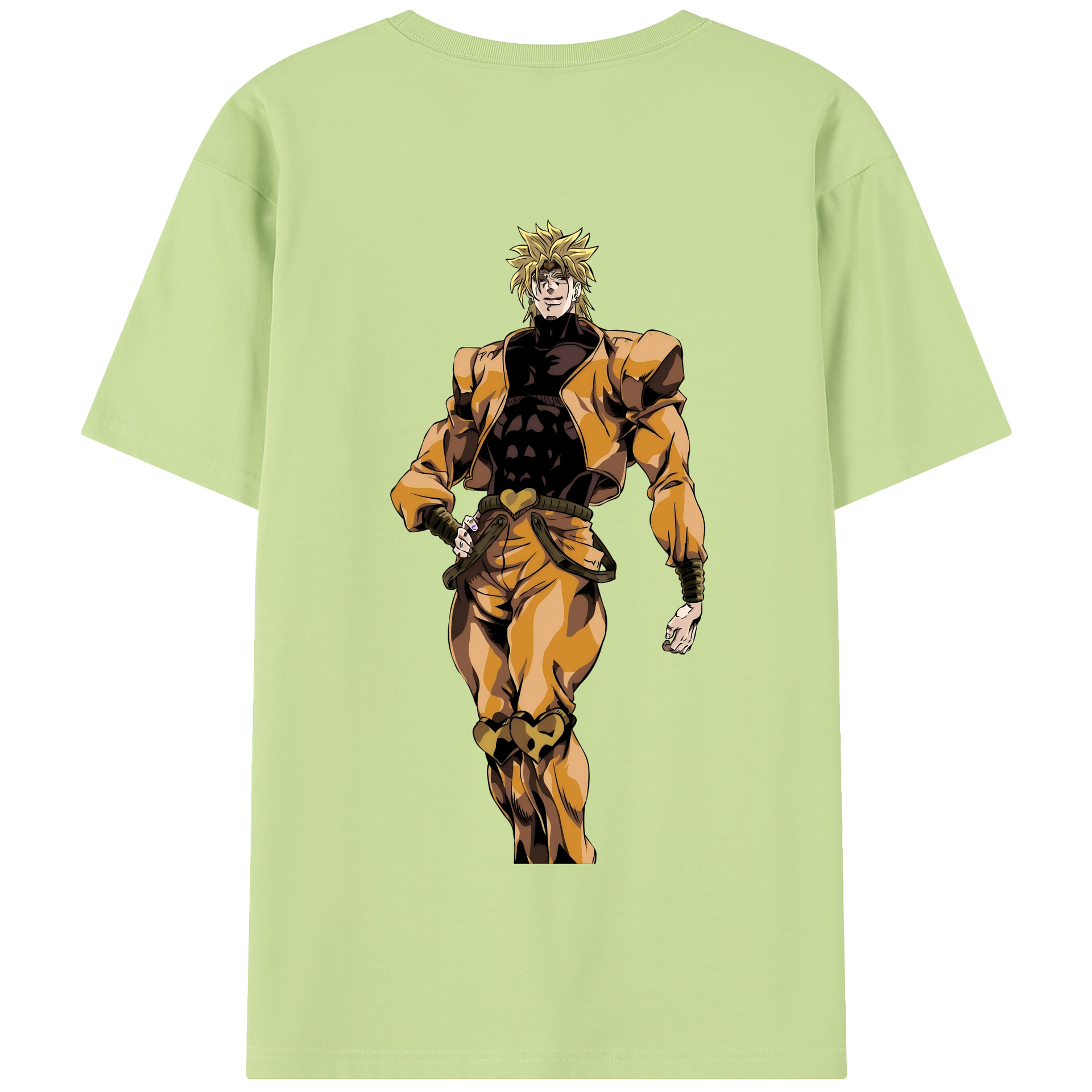 （画像用） ジョジョの奇妙な冒険 ディオ?ブランドー JoJo's Bizarre Adventure Dio Brando 綿100％半袖Tシャツ（背面プリント）